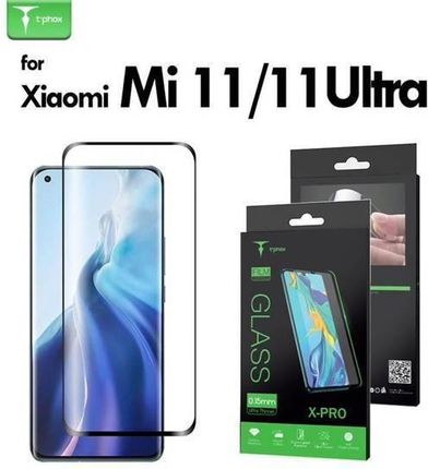 Szkło Hartowane Xiaomi Mi 11 / Mi 11 Ultra T-Phox X-Pro Czarne