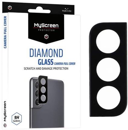 Szkło Hartowane Na Aparat Myscreen Diamond Glass Camera Full Cover Dla Galaxy S22/S22 Plus, Czarne