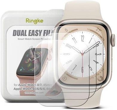 Folia Ochronna Ringke Dual Easy Do Apple Watch 4/5/6/7/8/Se (44/45Mm) Przezroczysty (3Szt.)