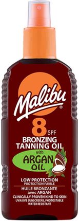 Malibu Bronzing Olejek Brązujący Z Olejkiem Arganowym SPF8 200ml