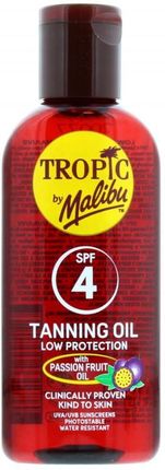 Tropic By Malibu Tanning Oil Olejek Do Opalania SPF4 100ml