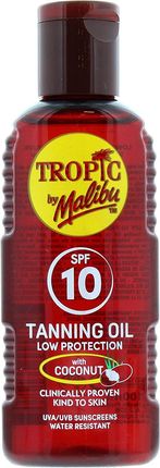 Tropic By Malibu Tanning Oil Olejek Do Opalania SPF10 100ml
