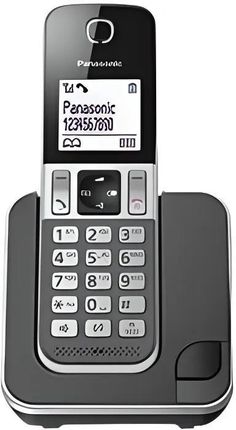 Panasonic KX-TGD310FRG Solo Telefon bezprzewodowy bez automatycznej sekretarki Czarny