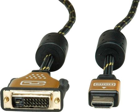 Roline HDMI - DVI-D 1.5m czarny