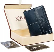 Portfel skórzany Always Wild granatowy [DH] N4Z-HWM-9649