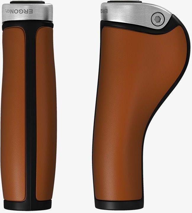 Manopole Bici Ergonomica Brooks Ergon GP1 - Unisex, Riduci L'Affaticamento Della Mano, Adatte Per Manubri Con Cambio A Rotazione