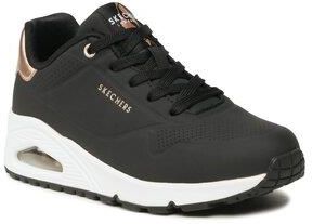 Sneakersy Skechers - Golden Air Black Duraleather/Mesh Trim
