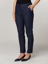 Zdjęcie Granatowe spodnie garniturowe w prążek - Łapy