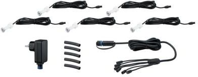 Paulmann 93694 Outdoor Plug & Shine EBL Set MicroPen II IP67 3000K roestvrij staal 93694 Inbouwarmatuur Inbouwspot Buiteninbouwarmatuur Buitenverlichting, 4.5 x 1.5 x 4.5 cm, Zilver