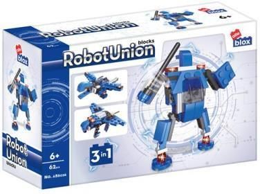 Euro-Trade Klocki Konstrukcyjne Alleblox Robotunion 62El Niebieski Ab8026