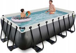 Zdjęcie Basen Exit Black Leather 400X200X100cm Z Pompą Filtrującą Czarny - Poręba