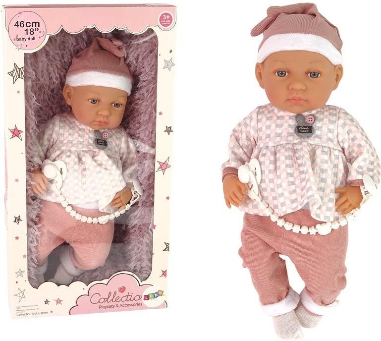 Lalka Leantoys Lalka Bobas 46Cm Różowa Smoczek Kocyk Piórka - Ceny i ...