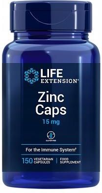 Life Extension Zinc 15mg  Cynk 2 formy 150 kaps.