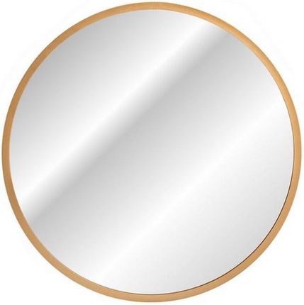 Lustro łazienkowe okrągłe 80 cm w złotej ramie Comad Hestia