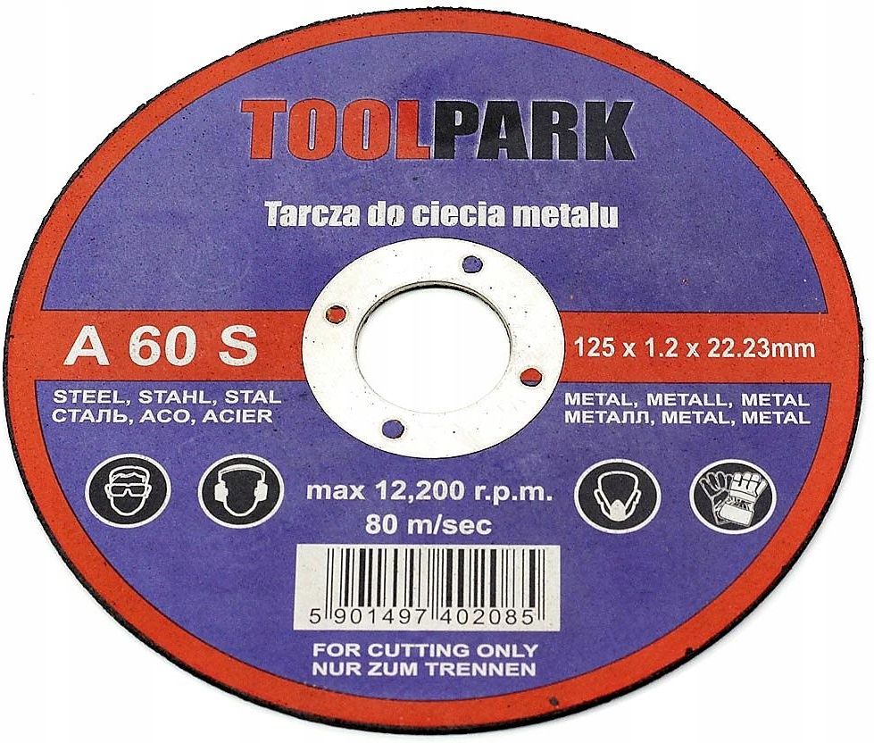 Tarcza Tn ca Toolpark Tarcza Tarcze Do Metalu 125x1 2Mm 10Szt Ci cia tarcza-tn-ca-toolpark-tarcza-tarcze-do-metalu-125x1-2mm-10szt-ci-cia