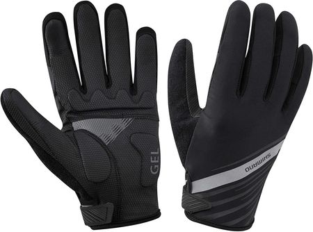 Shimano Rękawiczki Rowerowe Long Gloves Black M Ecwglbsts12Ml0105 Czarny