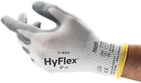 Rękawice Hyflex 11 800 Foam Dziane Bez Szwów (Poliamid) Powlekane Spienionym Kauczukiem Nitrylowym