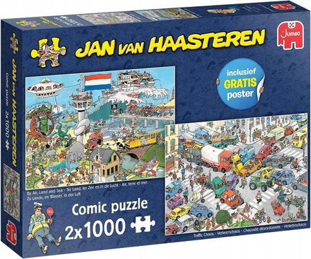 Jumbo Puzzle 2W1 Jan Van Haasteren Drogowy Chaos