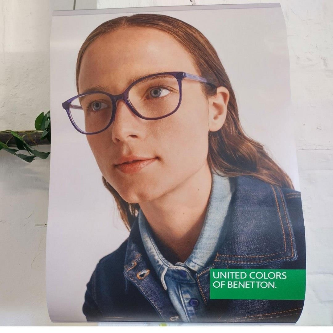 Pos material benetton optical double sided banner ss21