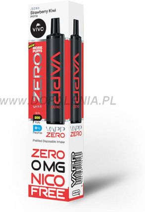 E-Inhalator VIVO VAPP 800 Puffs Truskawka Kiwi Jednorazowy - Opinie i ceny  na Ceneo.pl