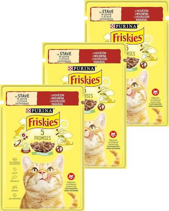 Friskies z wołowiną w sosie 26x85g