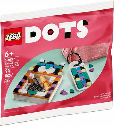 LEGO DOTS 30637 Tacka w kształcie zwierzaka i zawieszka na torbę