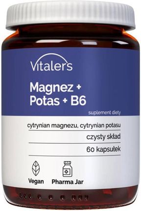 Vitaler'S Magnez 100Mg + Potas 150Mg + B6 10Mg 60Kaps