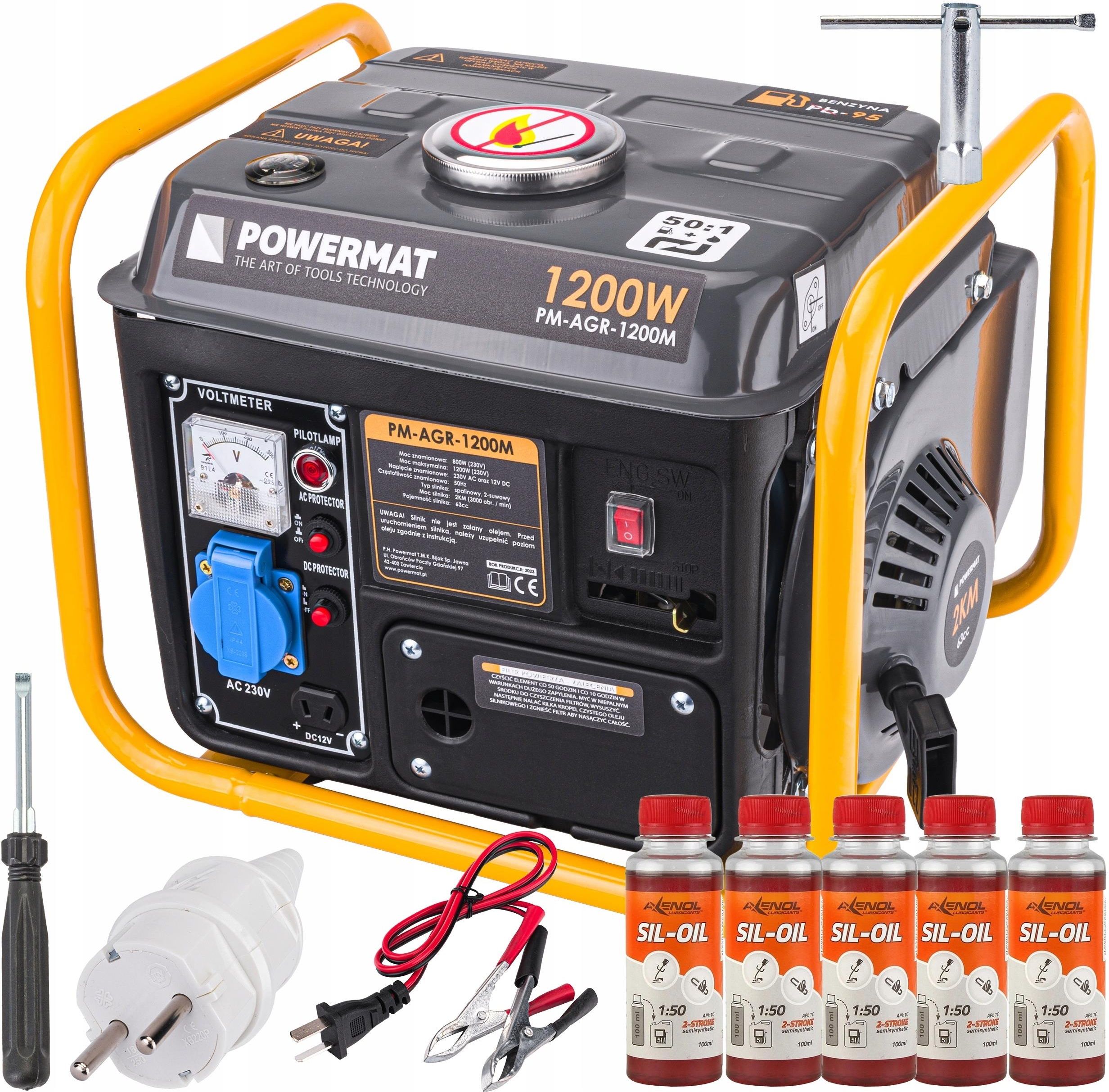 Generator prądu Powermat 1500W 2Km 230V PM1193 - Opinie i ceny na Ceneo.pl