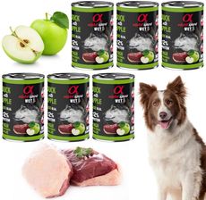 Alpha Spirit Mokra Karma Dla Dorosłych Psów Wszystkich Ras Z Kaczką I Jabłkiem 6X400G