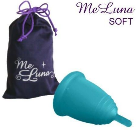 Me Luna Meluna Soft Menstrual Cup Stem Kubeczek Menstruacyjny Z Nóżką Rozmiar L Morski