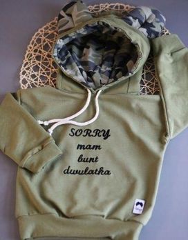 Bluza miś Sorry mam bunt dwulatka rozmiar 110