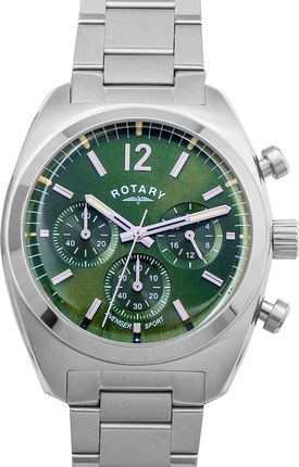 Rotary Quartz Green Dial Stainless Steel GB05485/24