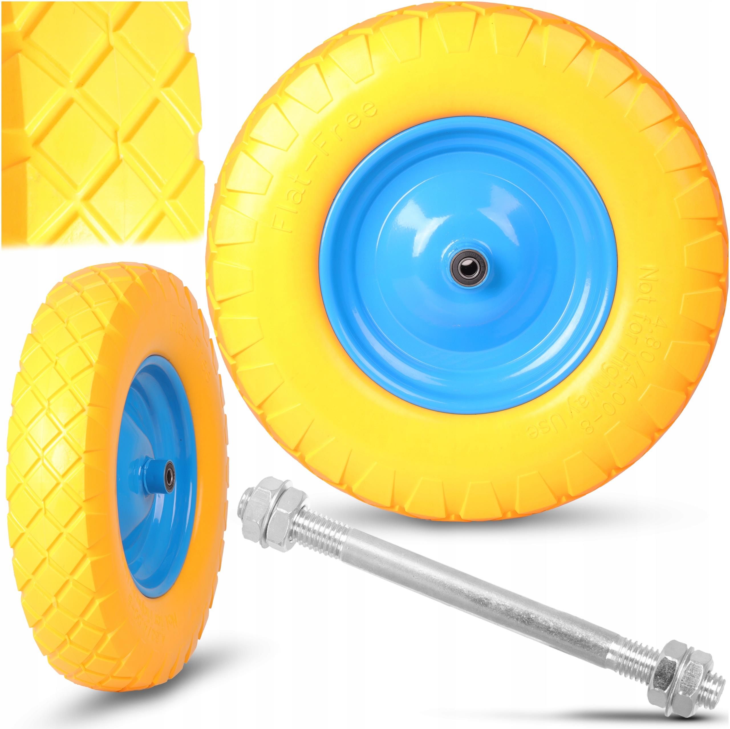 RUOTA CARRIOLA PNEUMATICA PERNO LUNGO 21cm - Foto 6