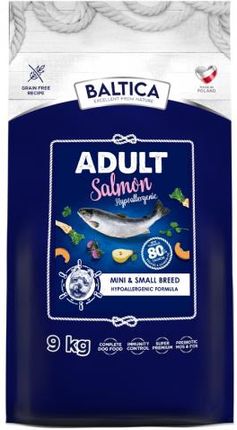 Baltica Adult Salmon Hypoallergenic Rasy Małe 9Kg