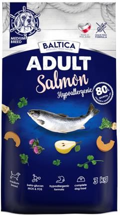 Baltica Adult Salmon Hypoallergenic Rasy Średnie 3Kg