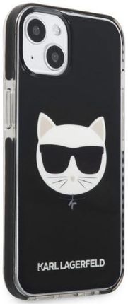 Oryginalne Etui Iphone 13 Karl Lagerfeld Hardcase Choupette Head Czarne - zdjęcie 2