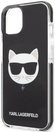 Oryginalne Etui Iphone 13 Karl Lagerfeld Hardcase Choupette Head Czarne - zdjęcie 5