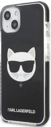 Oryginalne Etui Iphone 13 Karl Lagerfeld Hardcase Choupette Head Czarne - zdjęcie 4