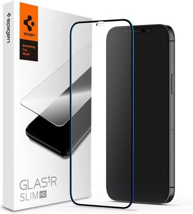 Szkło Spigen Glass Fc Do Etui Apple Iphone 12 Pro Max 6.7 Black