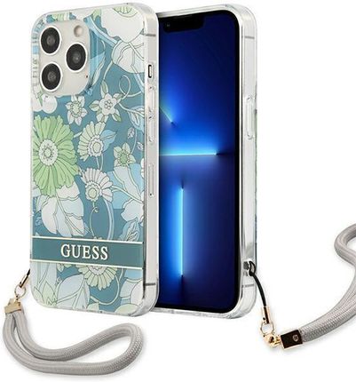 Guess Guhcp13Xhflsn Iphone 13 Pro Max 6,7" Zielony/Green Hardcase Flower Strap