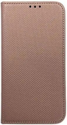 Etui Smart Magnet Book Motorola Moto E22 Różowo Złoty/Rose Gold
