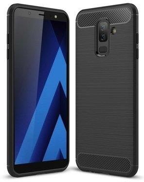 Case Etui Carbon Lux Czarny Samsung Galaxy A6 Plus 2018