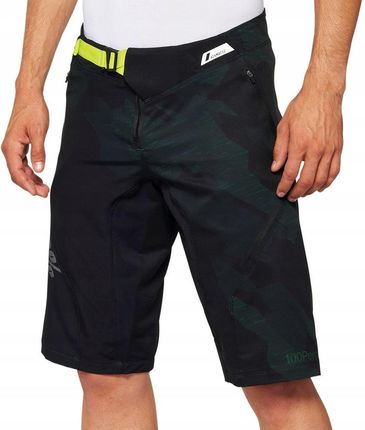 1 Szorty Męskie 100% Airmatic Le Shorts Black Camo R Wielokolorowy