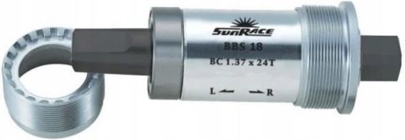 SunRace BBS18 - Axe De Pédalier En Aluminium | Pour Boîtier 122mm | Filetage BSC | Roulements Scellés