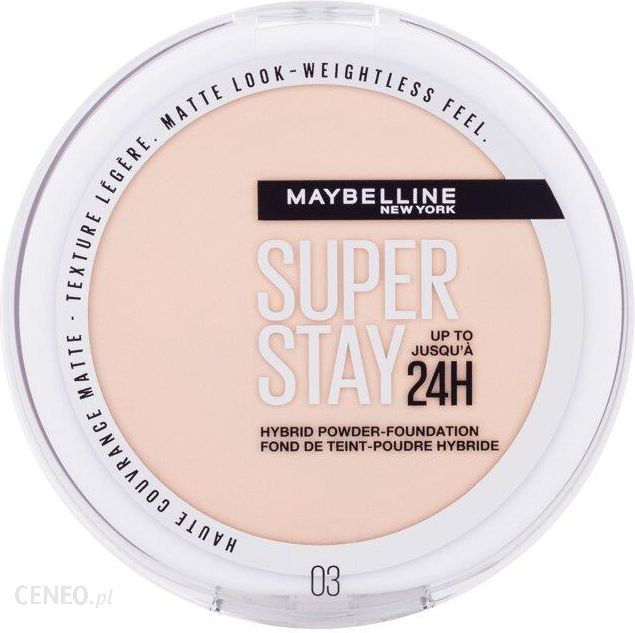 Maybelline New York Super Stay 9 24H 03 Podkład Hybrid g - na i W Powder-Foundation ceny Pudrze Opinie