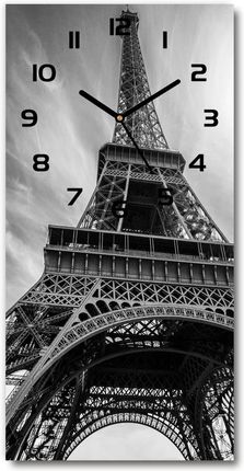 Wallmuralia.Pl Zegar Ścienny Wieża Eiffla Paryż 30X60Cm (Plzsp30X60Cf127407708)