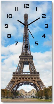 Wallmuralia.Pl Zegar Ścienny Wieża Eiffla Paryż 30X60Cm (Plzsp30X60Cf133120820)