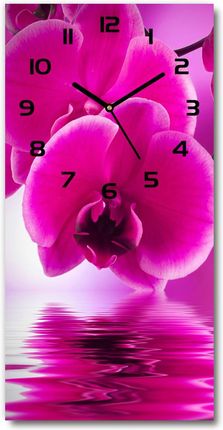 Wallmuralia.Pl Zegar Ścienny Cichy Różowa Orchidea 30X60Cm (Plzsp30X60Cf58002130)