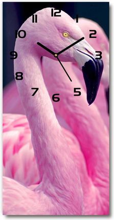 Wallmuralia.Pl Nowoczesny Zegar Ścienny Flamingi 30X60Cm (Plzsp30X60Cf73127657)