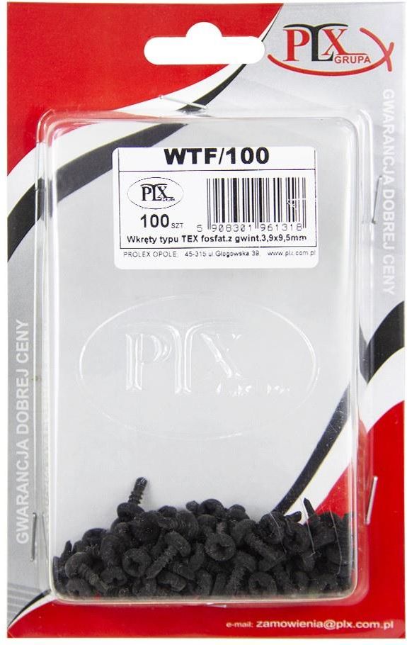 Prolex Wkręt Samowiercący Fosfatowany Typ Tex 3,5x9,5 100szt. WTF100 ...